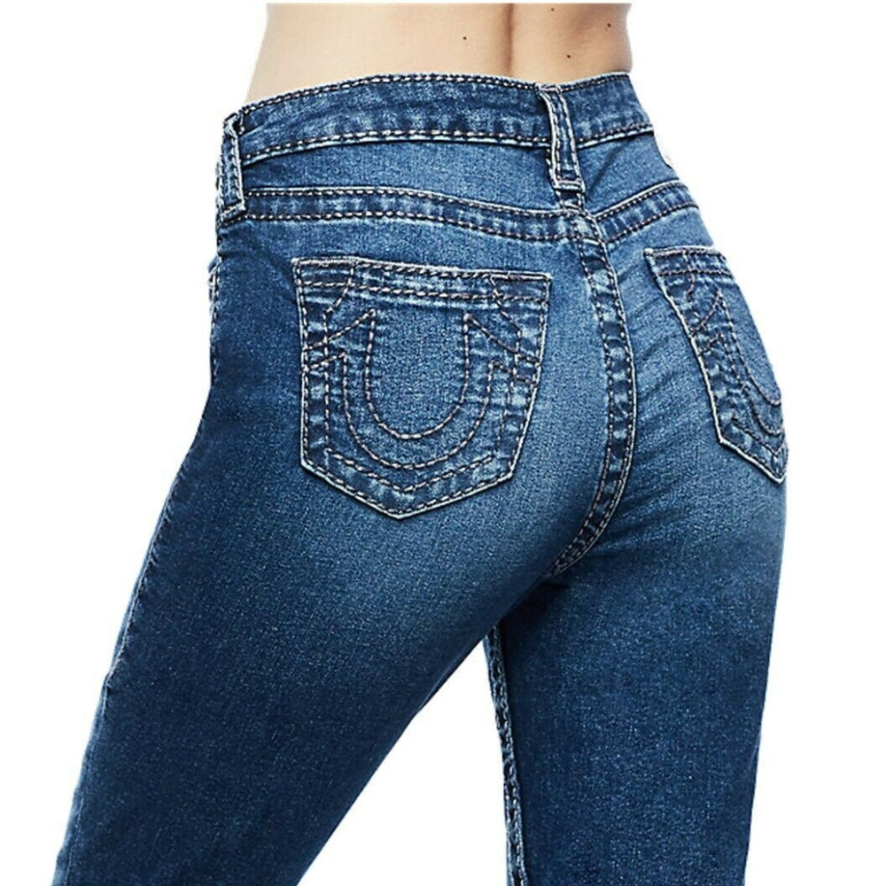 True Religion Women's Halle Big T High Rise Skinny Fit Stretch Jeans